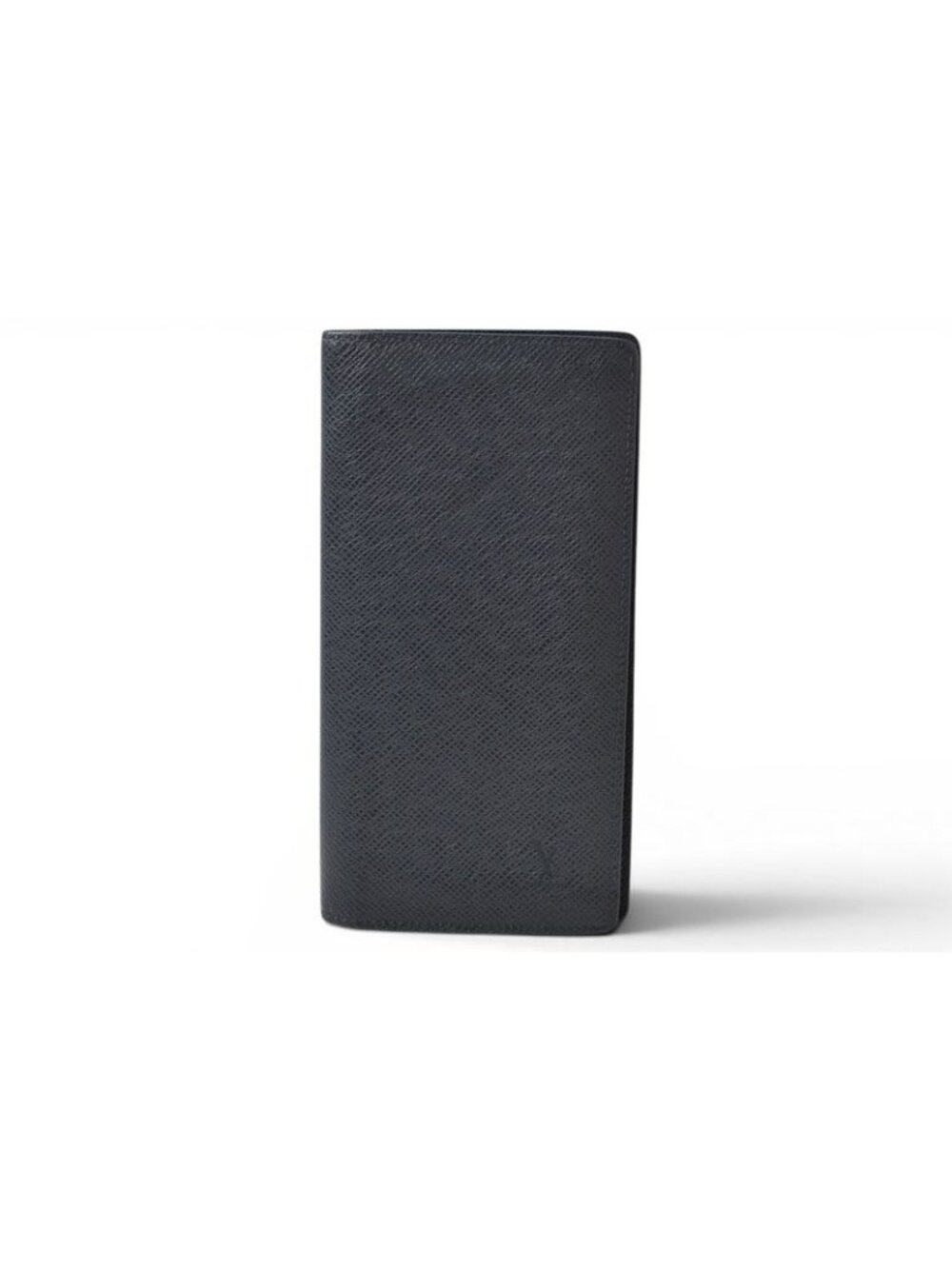 Louis Vuitton Wallet Bifold Portefeuille Brazza Taiga Ocean Leather Blue